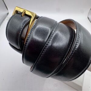 Trafalgar Cortina black leather men’s belt size 40
